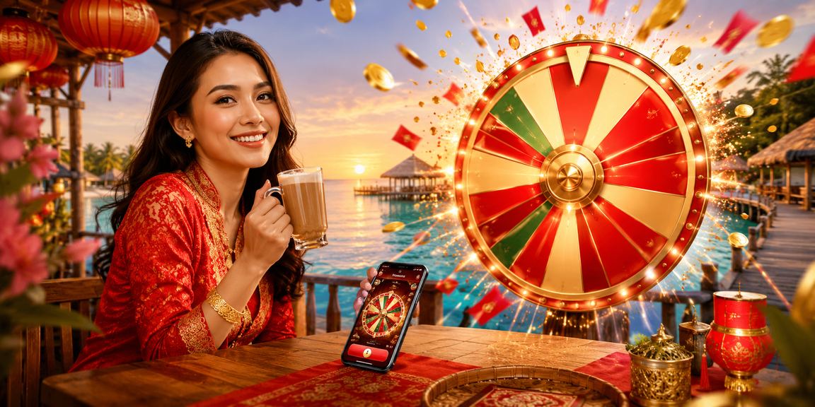 Permainan roulette Terengganu gaya Melayu tradisional di platform 125z